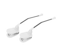 UPKOCH Sheet Music Clips for Piano Book Holder with Portable Design and Easy Page Turning, White Plastic and Metal Music Book Page Holder for Teaching Sessions and Concerts