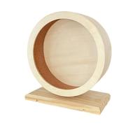 UPKOCH Silent Hamster Wheel with Stable Base Anti-bite Wooden Exercise for Small Pets Hedgehogs Gerbils Quiet Running Wheel for Muscle Building and Mental Health Maintenance
