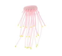 UPKOCH Silicone Artificial Coral Ornament for Aquarium Fish Tank Decoration, Glow in the Dark Pink Coral Reef with Tubular Soft Structure, Underwater Shelter and Shrimp Hideout for