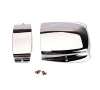 UPKOCH Silver Iron Bass Guitar Bridge Cover Pack 125mm and 48.5mm Length with Hand Rest Feature to Improve Appearance for Electric Guitar Accessories