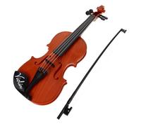 UPKOCH Simulated Violin Model Realistic Miniature Musical Instrument for Beginners for Home Decor and Early Education Deep Brown Color