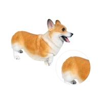 UPKOCH Simulated Welsh Corgi Model Realistic Animal Figurine Cognitive Educational for Home Office Decoration Small Plastic Dog Model Gift for Boys