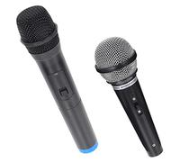 UPKOCH Simulation Microphone Prop for Kids Toddlers Black Mini Fake Microphone Model Pretend Play Toy for Stage Performance and Role Play 2pcs Set