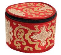 UPKOCH Singing Bowl Carry Case with Zipper Closure, Practical Cotton Cloth Storage Bag with Delicate Chic Pattern Design for Tibetan Buddhist Sound Bowls, Suitable for Home and Random Color
