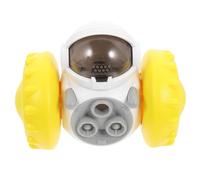 UPKOCH Slow Feeder Interactive Dog Treat Dispenser for Puppies Multipurpose Chew and Food Puzzle to Eating Habits and Mental Stimulation Yellow Pet Feeding Plaything