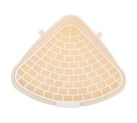 UPKOCH Small Animal Triangle Litter Box with High Sides, Pet Toilet Training Aid for Rabbits and Hamsters, Indoor Bunny Potty Tray in White, Corner Litter Pan for Small Pets