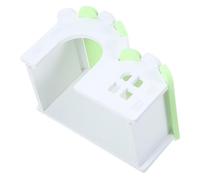 UPKOCH Small Animal Wooden Hamster Hideout Nest Natural Wear-resistant Pet House for Guinea Pigs and Hamsters Cozy Sleeping and Playing Hut in Green and White Easy to Clean Small Pet