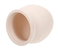 UPKOCH Small Animals Aquarium Hideout Pottery Hiding Cave White Flat-bottom Fish Tank Decoration Suitable for Shrimp Betta and Other Small Fish