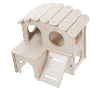 UPKOCH Small Animals Habitat Golden Hamster House with Villa Design Cozy Sleeping Hideout for Guinea Pigs Hamsters Easy to Clean Disassemble Suitable for Winter Summer Use