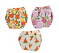 UPKOCH Small Pet Diapers 3pcs Washable Reusable Sugar Glider Urine Pants for Tiny Animals with Adjustable Fit in Peach, Orange, Watermelon Colors - Leakproof Pet Pants for Squirrels