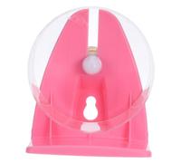 UPKOCH Small Pet Exercise Running Wheel with Base Non Slip Transparent Acrylic Hamster Wheel for Guinea Pigs Squirrels Gerbils Quiet Easy to Clean for Mental Health and Muscle Building
