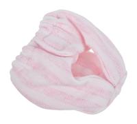 UPKOCH Small Pet Washable Diapers for Sugar Gliders, Absorbent Reusable Urine Protection Pants with Adjustable Fit, Pink Striped S Size Pet Diaper Pants for Guinea Pigs, Hamsters,