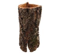 UPKOCH Small Reptile Hideout Cave Hollow Tree Trunk with Climbing Surface, Terrarium Habitat Decor for Geckos, Snakes, and Aquarium Fish - 7-8cm Diameter, 15cm Length, Suitable for Betta