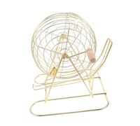 UPKOCH Small Wire Bingo Balls Cage for Tabletop Game Practical Portable Game Ball Holder for Bingo Fun Safe Lightweight Design for Home School and Amusement Park Entertainment