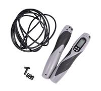 UPKOCH Smart Digital Counting Skipping Rope for Fitness Training Weighted Jump Rope for Gym Workouts Portable Exercise Accessory for Adults Black
