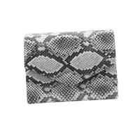 UPKOCH Snake Print PU Crossbody Bag for Women Versatile Single-shoulder Handbag with Fashion Chain Stylish Cosmetics Storage Pouch Lightweight Design for Daily Use Shopping Parties Black