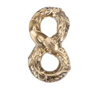 UPKOCH Solid Brass Snake Figurine for Hand Exercise and Home Decor Metal Sculpture Enhancing Finger Strength and Coordination Elegant Friends and Family Polished Miniature Snake Statue