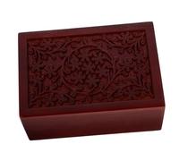 UPKOCH Solid Wood Urn for Pet Ashes Box Carved Memorial Pet Burial Box Ashes Urn Cat Dog Loss