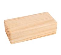 UPKOCH Solid Wood Yoga Block Lightweight Natural Wood Yoga Accessories for Pilates and Meditation Sturdy Light Yellow for Home and Studio Use