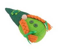 UPKOCH St Patrick's Day Gnome Doll Faceless Decoration in Green Polyester Fiber with No Shedding and No Bad Odor, Classic Cartoon Style for Bedroom or St Patrick's Day Party Desktop