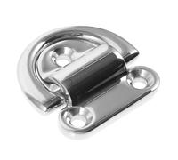 UPKOCH Stainless Steel 316 6mm D-ring Tie down Anchor for Trailers Boats Truck Bed Mount Metal Lashing Ring with Single Connection for Marine and Automotive Use