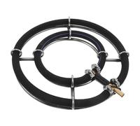 UPKOCH Stainless Steel Aquarium Round Air Bubble Diffuser Ring Double Circle 25CM Fish Tank Oxygenation Bubbler Fish Pond Pump Bubble Stone Accessory