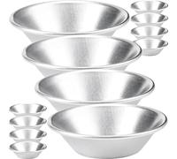 UPKOCH Stainless Steel Baking Molds 12pcs Egg Tart Molds Multi-Function Tart Pans Non-Stick Easy Demould Perfect for Muffins Cakes Eggs