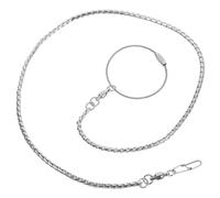 UPKOCH Stainless Steel Bird Foot Chain Anklet Durable Off Metal Anklet Ring for Parrots Cockatiels Lovebirds with Thick Chain Safe Training Accessory