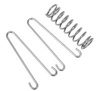 UPKOCH Stainless Steel Dog Leash Shock Absorbing Spring - Dog Cable Tie Out Spring for Run Or Training - Heavy Duty Tent Rope Fixed Buckle Tensioner for Outdoor Hiking Camping