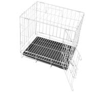 UPKOCH Stainless Steel Parrot Bird Cage with Removable Tray Spacious Design for Pigeon Pairing and Breeding Easy to Clean for Home Observation and Bird Raising