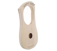 UPKOCH String DIY Wooden Lyre Harp Kit for Beginners Portable Bass Instrument with Quick Assembly Versatile Traditional Harp for Music Lovers and Home Decor