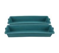 UPKOCH Sturdy Poultry Feeder for Chickens and Livestock Rectangular Feeding Trough Lid 10L Capacity Suitable for Farm Use
