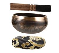 UPKOCH Sutra Bowl Singing Bowl for Yoga Spiritual Practice Unique Tibetan Style