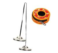 UPKOCH Tibetan Tingsha Cymbals Bell Set 7.5cm Pure White Copper Small Size for Buddhist Meditation Yoga and Religious Ceremony Musical Percussion Instrument