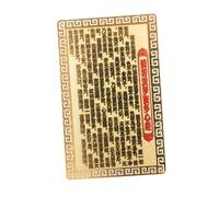 UPKOCH Traditional Chinese Guanyin Amulet Card for Luck and Protection Small Kwan Yin Blessing Charm with Auspicious Wealth and Health Symbol Feng Shui Ornament Gift for Family and