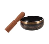 UPKOCH Traditional Singing Bowl Buddhist Music Bowl with Meditation Mallet Accessory 11.5cm