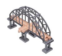 UPKOCH Train Track Bridge for Grey Cross Bridge Railway Accessory Compatible Tracks Educational Layout Prop for Imaginative Play and Independent Thinking