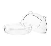 UPKOCH Transparent Hamster Bathtub Sand Bath Box for Small Pets Animal Toilet for Compact Cage Use Sturdy Lightweight Bathing Container for Hamster Hygiene and Fun