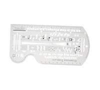 UPKOCH Transparent Musical Notation Staff Drawing Ruler Composing Template Stencil for Accurate Music Notes Line Placement and Precise Manuscript Creation Tool for Composers and Music