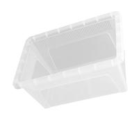 UPKOCH Transparent PVC Reptile Feeding Box with No Lid for Airflow Breeding Container for Lizards Frogs Snakes Safe Reusable Terrarium for Pet Growth and Maintenance