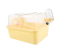 UPKOCH Transparent Small Pet Carrier Hamster Cage Portable for Hamsters Guinea Pigs with Breathable Design Sturdy Plastic Outdoor Carrier for Hiking Shopping Trips