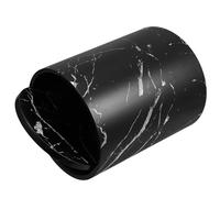 UPKOCH Trash Can Hinged Lid Kitchen Bin 12L Black PP Easy to Rinse Wastebasket for Bathroom and Home