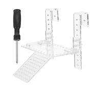 UPKOCH Turtle Basking Platform Acrylic Ramp Hanging Floating Turtle Terrace for Aquarium Fish Tank Terrapin Resting and Climbing Habitat (l)