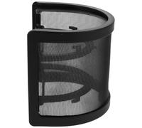 UPKOCH U-shaped Metal Pop Filter Microphone Windscreen Cover for Vocal Recording Podcast Studio Large Mesh Shield Reduces Plosives and Background Noise Compatible with Various Mics for