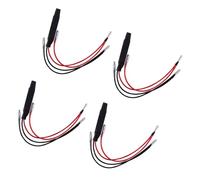 UPKOCH Universal LED Indicator Signal Light Resistor Lines for Motorcycles, Ceramic Material round Connector and Distributor Plug, High Temperature Resistant Fix Blinker Flash Error,