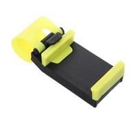 UPKOCH Universal Yellow Car Steering Wheel Phone Holder, Adjustable Mobile Phone Rack for Hands-free Navigation, Compatible with Smartphones and Bikes