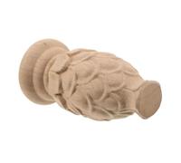 UPKOCH Unpainted Wooden Decorative Outdoor Post Finials Sanded Surface for Painting or Staining, 5x2 Inch Bed Post Caps for Renovations and Railing Enhancements, Easy Installation