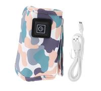 UPKOCH USB Baby Bottle Warmer Sleeve 3 Gears Adjustable Temperature Control Portable Polyester Feeding Bottle Heater Cover for Night Time Feeding and Travel