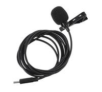 UPKOCH USB Type C Lavalier Microphone Omnidirectional Clip Mic for Smartphones Noise Reduction Design Windproof Sponge Cover Pickup Convenient Plug Play Operation