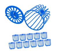 UPKOCH Versatile Bird Treat Holder 12pc Fruit Veg Basket for Pigeon Feeder Quail Cage Accessory